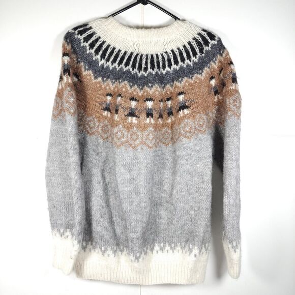 The Alpaca Connection Women's Sz Large? Multicolor 100% Alpaca Pullover Sweater - Picture 6 of 11